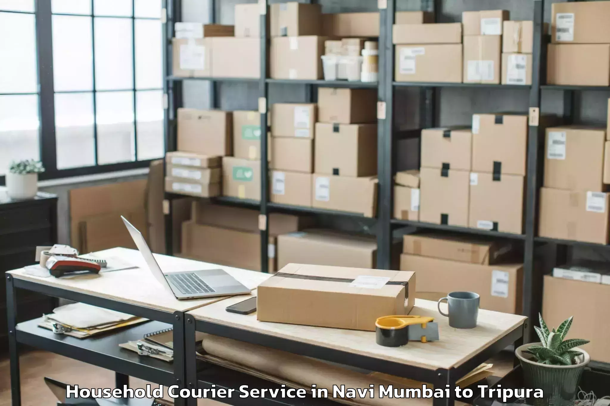 Get Navi Mumbai to Manu Bazar Household Courier